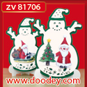 ZV81706 > Set 2 Stand-Easy Christmas cards snowman